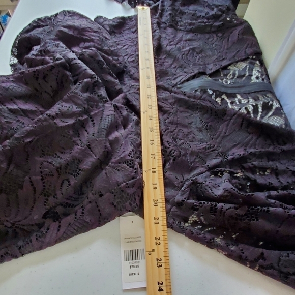 NWT Fashion to Figure Drama Sleeve Lace Jumpsuit 2X Straight Leg Stretch Goth - Picture 11 of 16